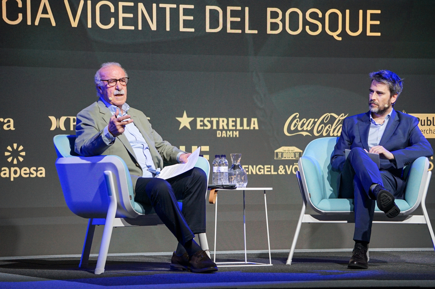 Vicente del Bosque, at the second event of Club de Negocis